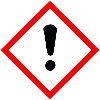 GHS07 Ausrufezeichen: reizend, sensibilisierend