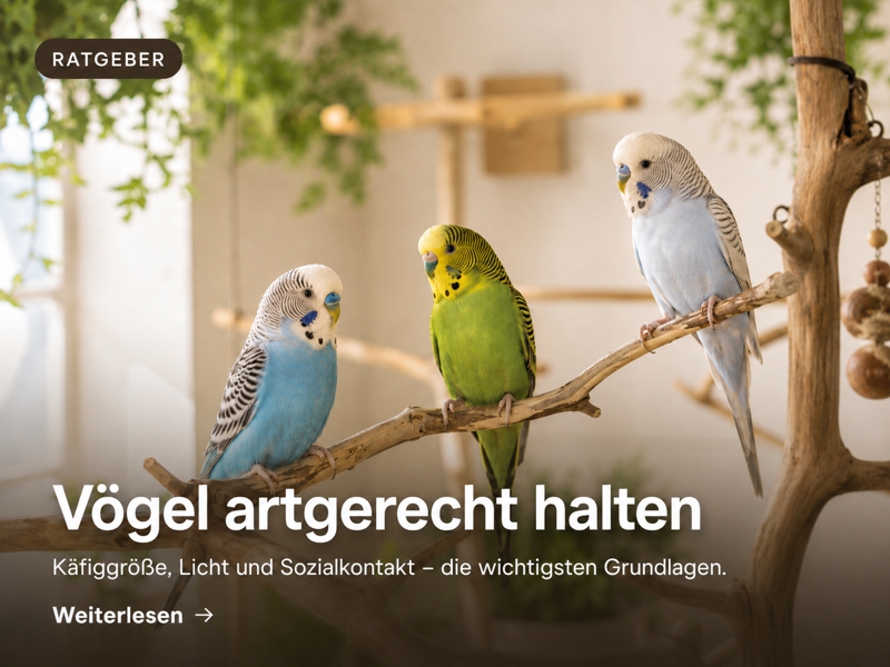 Vögel artgerecht halten – Ratgeber zu Käfiggröße, Licht und Sozialkontakt für Ziervögel