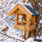 Preview: Futterhaus Memphis Winterlandschaft mit Vögel