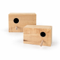 Preview: Wellensittich Nistkasten aus Holz – Einflugloch links oder rechts