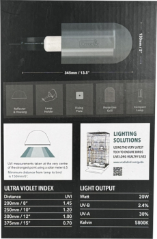 Preview: Arcadia PURESUN UV Bird Kit - Compact - 20 Watt