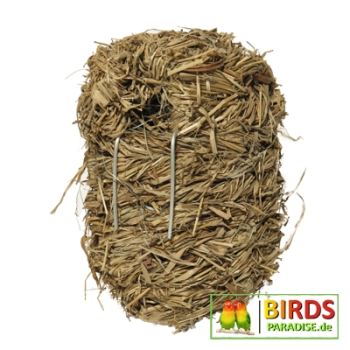 Preview: Brutnest für Exoten aus Stroh - ca. H: 12 cm ø: 8 cm