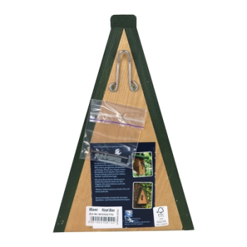 Preview: Nistkasten Miami - grün/natur - Ø 28 mm