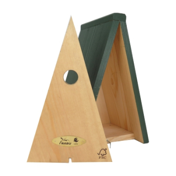 Preview: Nistkasten Miami - grün/natur - Ø 28 mm