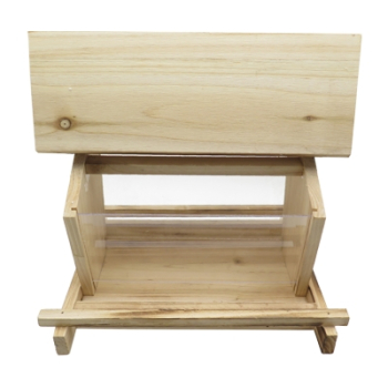 Preview: Vogelhaus "Classic" geflammt - Vogelfutterhaus aus Holz für Vögel