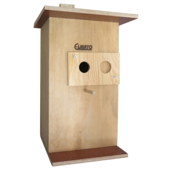 Preview: Nistkasten mit Schiebeleiste für versch. Einflugsgrößen - ca. 42 x 25 x 22 cm