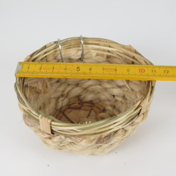 Preview: Jutennest für Kanarien - ca. Ø 11 x 6 cm