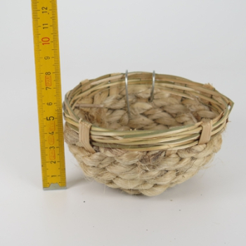 Preview: Jutennest für Kanarien - ca. Ø 11 x 6 cm