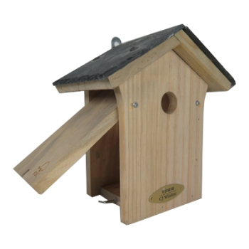 Preview: Nistkasten Portland mit Schieferdach Ø 28 mm