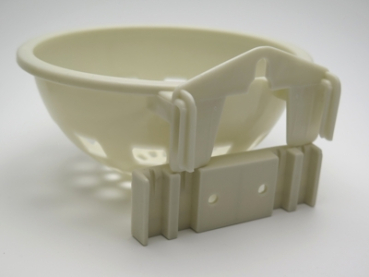 Preview: Nistschale mit Halter beige - large - Ø 12,0 cm