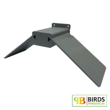 Dreiecksitze Taubensitzbrett aus Kunststoff für Tauben - grau