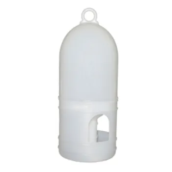 Taubentränke - Volierentränke - Wassertränke Tränke für Geflügel - 1,5 Liter - weiß