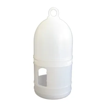 Taubentränke - Volierentränke - Wassertränke Tränke für Geflügel - 1 Liter - weiß