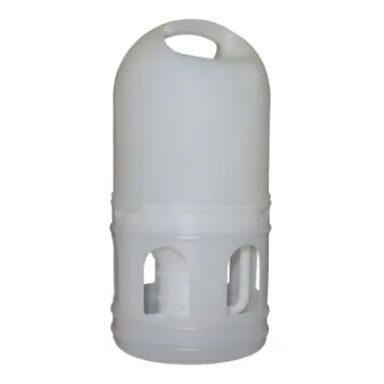 Taubentränke - Volierentränke - Wassertränke Tränke für Geflügel - 5 Liter - weiß
