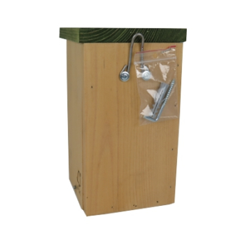 Preview: Starter Nistkasten - grün/natur - Ø 32 mm