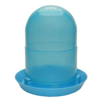 GAUN Wachteltränke - Stülptränke Wassertränke Tränke - 2 Liter - hellblau