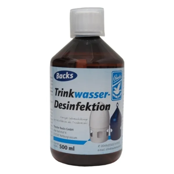 Backs Trinkwasserdesinfektion 500 ml - fertige Gerauchslösung